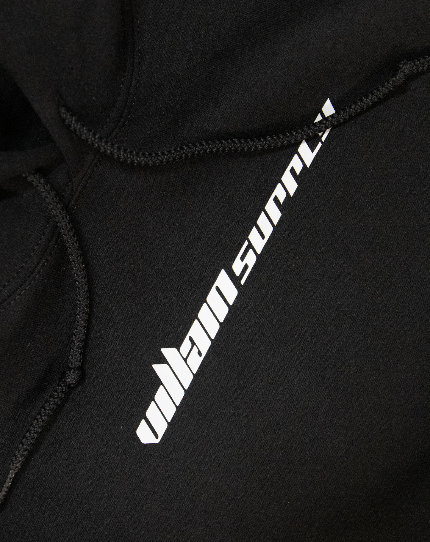 Villain supply Logo Letter Hoodie Black