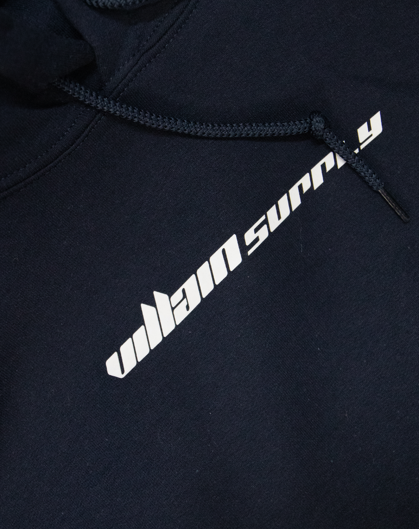 Villain supply Logo Letter Hoodie Navy